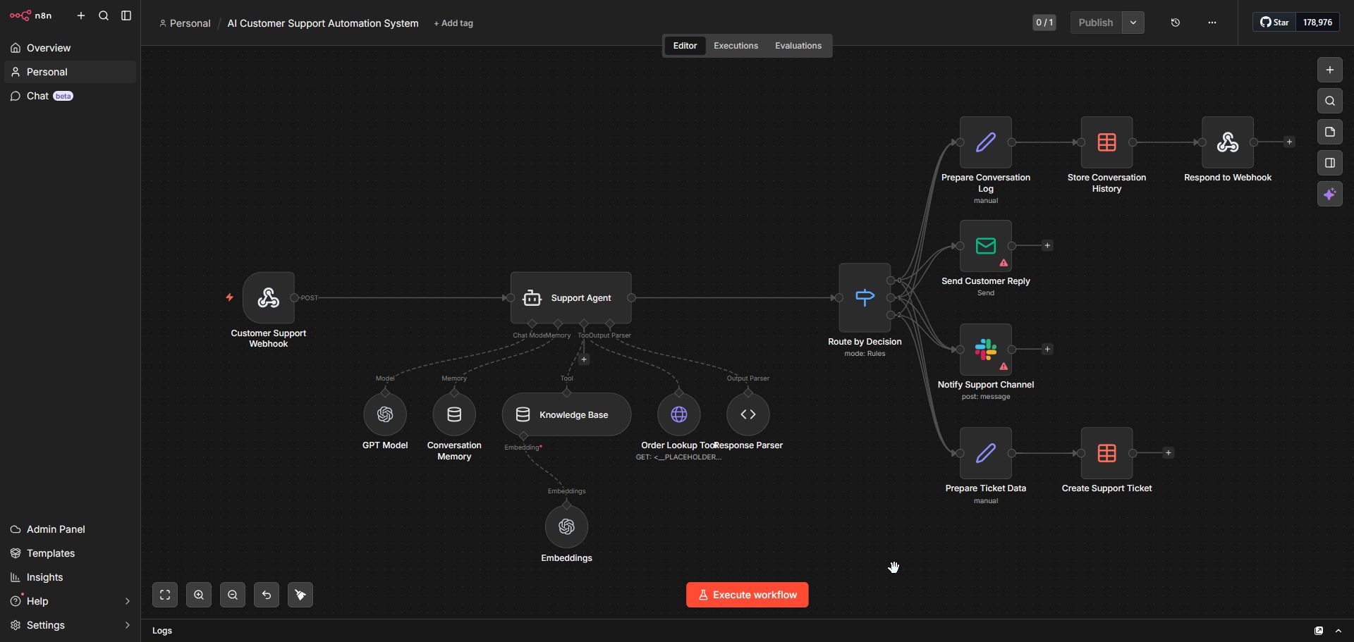 AI Customer Support Automation System